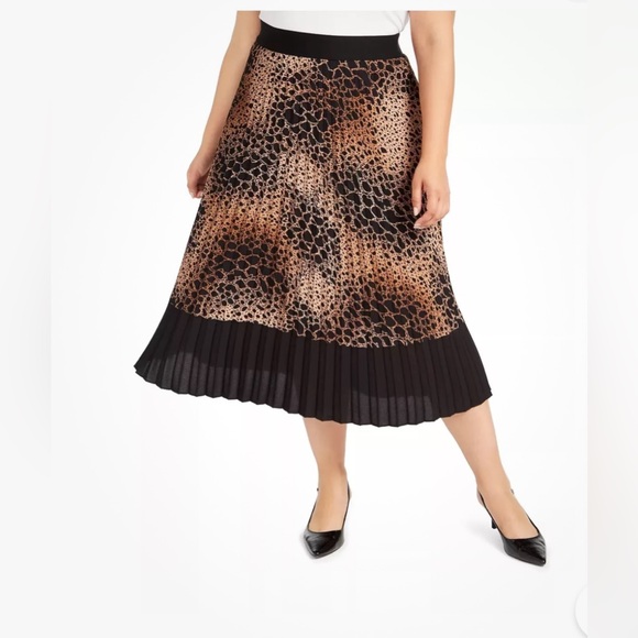 Women skirt Alfani plus size women skirt animal print size 0X - Picture 3 of 7
